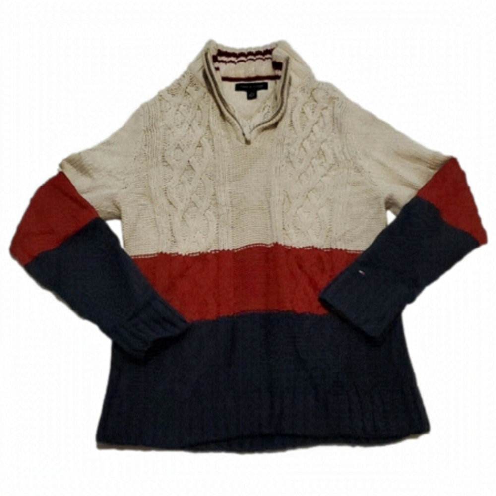 TOMMY Hilfiger Boys Zip Up Turtleneck Sweater
